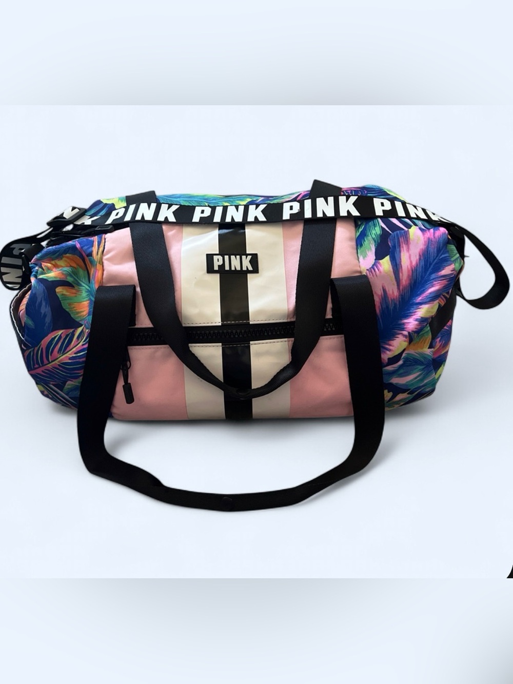 Victorias Secret Pink Duffle Bag Carry On Luggage RARE